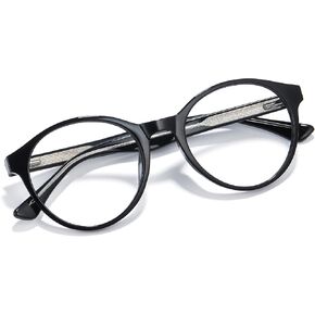 Cyxus Women Blue Light Glasses Fashion Round Computer Blue Ray Blocking Glasses Tr90 Frame Anti Glare Strain