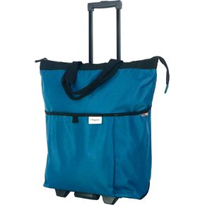Olympia U.S.A. "FASHIONISTA Rolling Carry-on Luggage Tote, Steel Blue