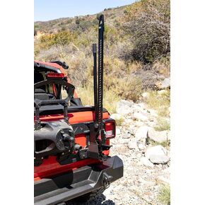 RAMPAGE PRODUCTS Off-Road Jack Mount for Jeep Wrangler JK/JL | Black, Compatible with a Variety of Aftermarket Jacks | 86690 | Fits 2007-2018 Jeep Wrangler JK / 2018-2025 Jeep Wrangler JL