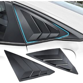 النافذة الجانبية الخلفية للاشوف لسيارة سيدان 11th Gen Civic متوافقة مع Honda Civic 2022-2025 الملحقات الخارجية النافذة تنفيس النافذة الغطاء الستائر (ألياف الكربون)