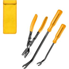 Car Trim Removal Tool Kit, Door Clip Panel Removal Tool Set, Dashboard Panel Fastener Remover, Auto Trim Removal Tool Set for Vehicle Door Panel, Audio Radio Panel (Blue)
