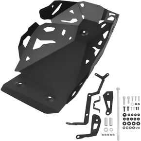 CHIFUN Skid Bash Plate Replacement for Ducati DesertX Desert-X Desert X 2022 2023 2024 Motorcycle Lower Engine Guard Bottom Protection Aluminum Belly Pan Black