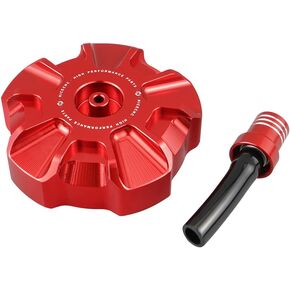 Red Fuel Tank Cap Compatible with Beta 250/300X-TRAINER 390/430/480 RR4T 2015-2024 250RR/300RR/350RR4T 2013-2014 Fuel Cap Replacement See Fitment