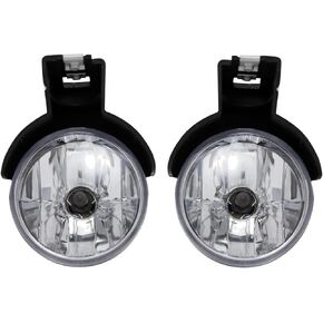TRQ Driver & Passenger Side Fog Light Set Compatible with 1997-2000 Dodge Dakota 1998-2000 Durango CH2592104 CH2593104