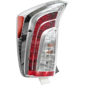 TRQ Left Rear Tail Light Assembly Compatible with 2012-2015 Toyota Prius