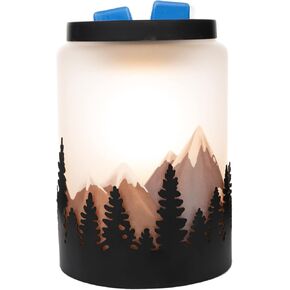 Scentsationals Wax Melt Warmer, Wax Warmer for Scented Wax Melts - Starry Mountain - Candle Wax Melter for Fragrance Cubes and Tarts