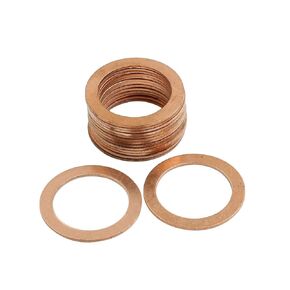 X AutoHaux 15pcs 21mm قطر داخلي الغسالات النحاسية حشيات ختم مسطح