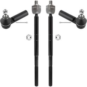 BOXI (Set of 4) Front Inner & Outer Tie Rod Ends Fit for Ford Escape 2001-2007 | for Mazda Tribute 2001-2006 | for Mercury Mariner 2005 2006 2007 | Excluding Hybrid Models | Replaces ES3631 EV424