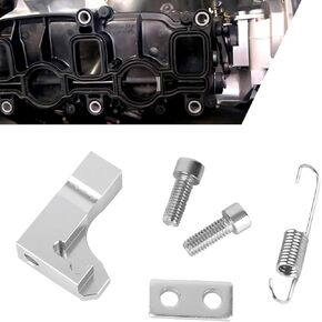 Intake Manifold Repair Bracket, Alloy P2015 Repair Bracket Intake Manifold Kit, Replacement Parts 03L129711E、03L129711AG、03L129086, Compatible with Volkswagen Audi Skoda (Silver)