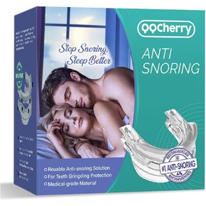 Anti-Snoring Devices, Reusable Snore Devices Stopper, Effective Anti Snoring Solution for Men and Women (White)