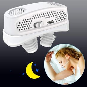 3 in 1 Anti Snoring Devices,Automatic Nasal Dilator & Air Purifier Filter, Snoring Solution,Nose Vents Plugs and Small in Size-Improve Your Quality of Life(Gift Fixing Strap) (White)