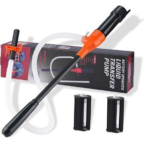 Portable Power Battery Pump Battery Operated Electric Siphon Pump Water Transfer Pump Liquid Water&Fuel Transfer Pump 2.2GPM Multi Purpose Gas Pump for Fuel, Diesel, Water Transfer