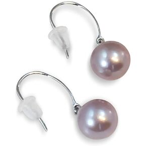 HinsonGayle AAA Handpicked 8-8.5mm Round Freshwater Cultured Pearl Dangle Earrings, Sterling Silver