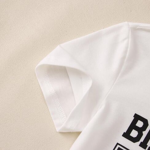 Modntoga عيد ميلاد بوي القميص الأولاد تي شيرت T-Shirt 6th السادس التاسع عشر 10th B-Day Party Tee Big Kid Short Sleeve 6-10 Years Tops in Saudi Arabia