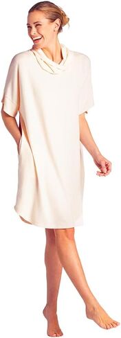 Softies Ultra Soft Dream Jersey Cowl Neck Lounger with Side Seam Pockets, Lightweight Fabric for Casual & Loungewear in Saudi Arabia