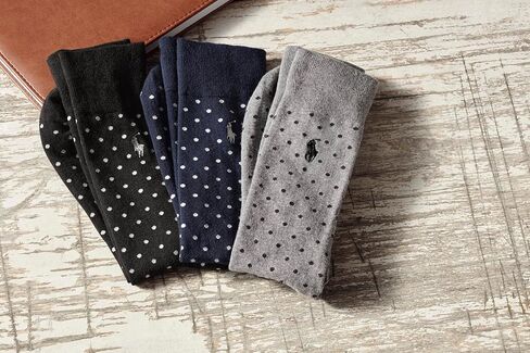 Ralph Lauren Men Dress Argyle Crew 3 قطع جوارب مقاس مخصص 10-13 زيتوني / كستنائي in Kuwait