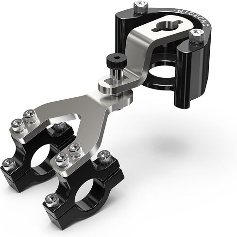 Black Steering Stabilizer Bracket Steering Damping Mount Compatible with Yamaha Tenere 700 /XTZ700 2019-2024, Tenere 700 Rally Edition 2020-2024, Tenere 700 World Raid 2022, Aluminum, CNC in Saudi Arabia