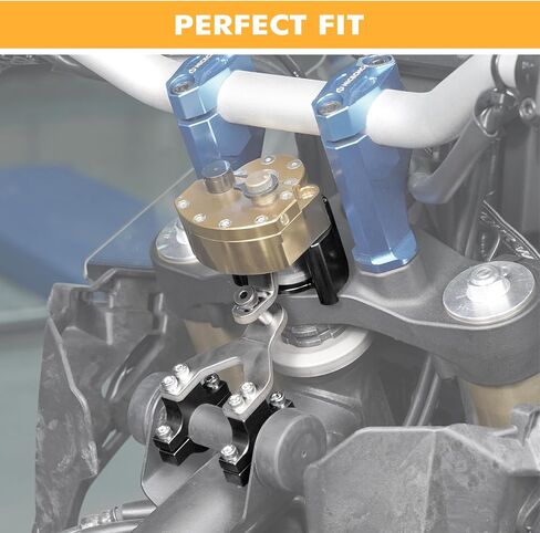 Black Steering Stabilizer Bracket Steering Damping Mount Compatible with Yamaha Tenere 700 /XTZ700 2019-2024, Tenere 700 Rally Edition 2020-2024, Tenere 700 World Raid 2022, Aluminum, CNC in Saudi Arabia