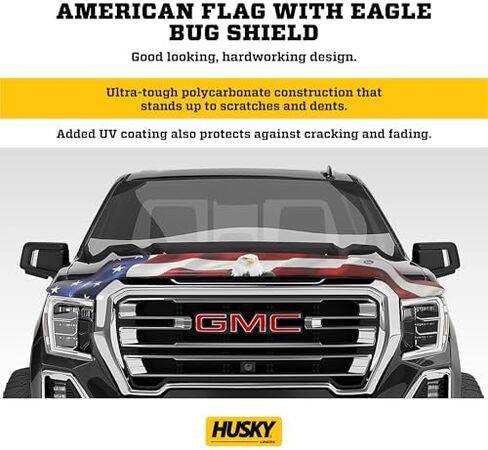 حامي Husky Liners محامي مع العلم الأمريكي | يناسب 2017-2022 Ford F-250/F-350/F-450 Super Duty ، درع عالي الجودة/الأخطاء-1 PC. ، متعدد الألوان-USA | 2818264 in Kuwait