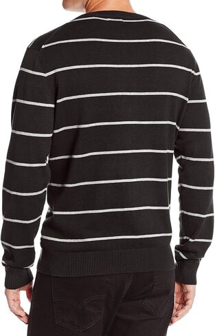 IZOD Men's Road Trip Fine Gauge Striped V-Neck Sweater in Saudi Arabia