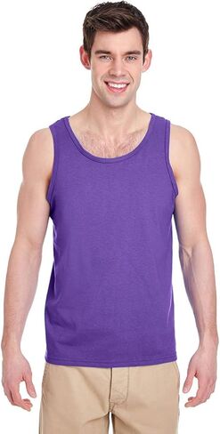 Gildan G520 Heavy Cotton Tank Top - Forest Green - L in Saudi Arabia