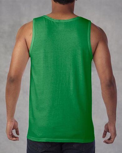 Gildan G520 Heavy Cotton Tank Top - Forest Green - L in Saudi Arabia
