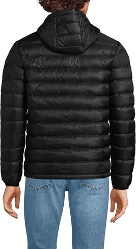 Lands' End Men's Wanderweight Ultralight Packable Hooded Down Jacket in Saudi Arabia