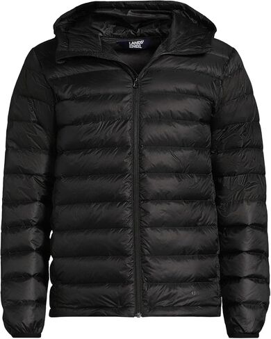 Lands' End Men's Wanderweight Ultralight Packable Hooded Down Jacket in Saudi Arabia