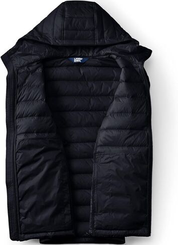 Lands' End Men's Wanderweight Ultralight Packable Hooded Down Jacket in Saudi Arabia