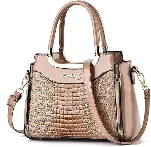PORT&LOTUS Small Top Handle Crossbody Purses for Women Crocodile Pattern Shoulder Bags for Women in Saudi Arabia