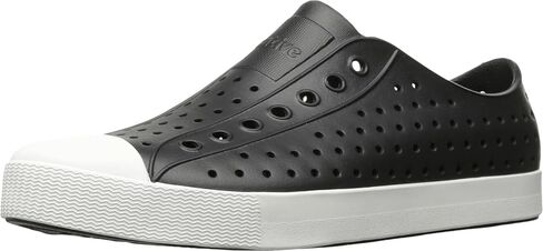 Native Shoes, Jefferson, Lightweight Sneaker for Adults, Jiffy Black/Shell White, 8 M US Women/6 M US Men in Saudi Arabia