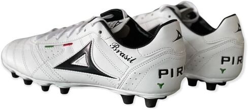 Pirma Brasil Men's Soccer Cleats 0501 Color White/Black Firm Ground in Saudi Arabia