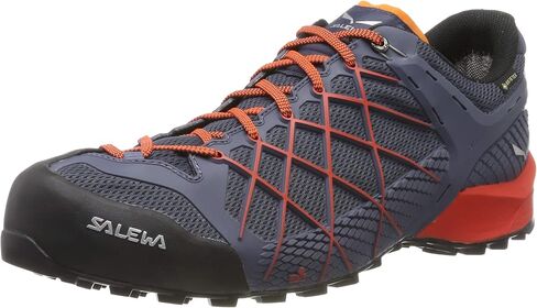 Salewa Men's MS Rapace GTX Trekking & Hiking Shoes, Blue Myrtle Fluo Green 5949, 10.5 in Saudi Arabia