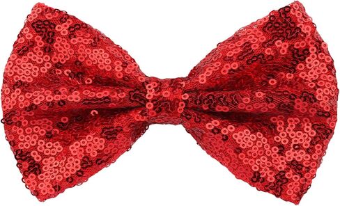 Shiny Sequin Solid Bow Tie for Men Sparkling Pre-Tied Bowtie Glitter Christmas Birthday Party Fancy Dress in Saudi Arabia