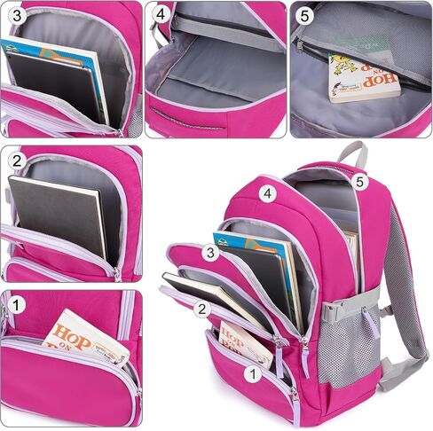 Kids Backpack for Boys Elementary School Backpacks for Child 17 Inch Lightweight Middle School Bookbag for Teens with Chest Strap, Dark Blue in Saudi Arabia