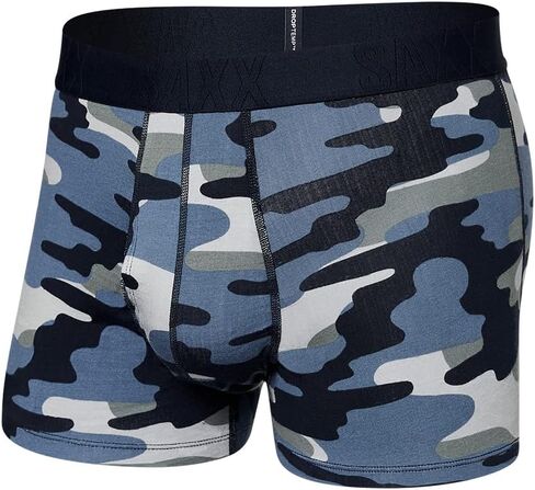 SAXX Men's Underwear - Droptemp Cooling Cotton Trunk Fly with Built-in Pouch Support - Underwear for Men Black in Saudi Arabia