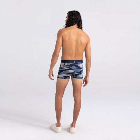 SAXX Men's Underwear - Droptemp Cooling Cotton Trunk Fly with Built-in Pouch Support - Underwear for Men Black in Kuwait