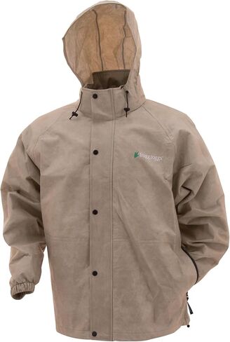 FROGG TOGGS Men's Standard Classic Pro Action Waterproof Breathable Rain Jacket, Black, Large in Kuwait