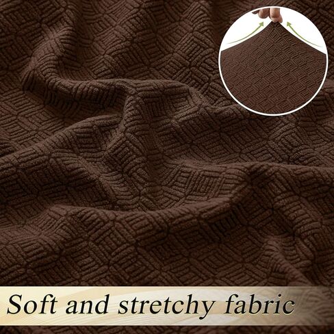 100% Waterproof Reclining Sectional Couch Covers Fleece Stretch 5-Piece L Shape Recliner Sofa Cover Washable Non Slip Corner Couch Cover Recliner Slipcovers Protector (5 Seat, Dark Brown) in Saudi Arabia