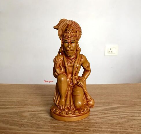 Hanuman Statue 5.25-Inch | Lord Hanuman Idol Hindu Deity Sculpture | India Monkey God Figurine for Religious Prayer & Home Décor and Spiritual Gift in Saudi Arabia