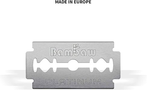 Safety Razor Blades | Swedish Steel Replacement Razor Blades | 100 Pack - 18 to 24 months supply | Bambaw in Saudi Arabia
