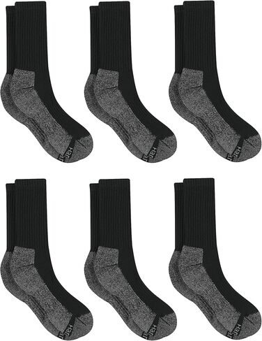 Hanes mens X-temp Lightweight Liner Socks, 6-pair Pack Work Sock, White, 12-14 Big Tall US in Saudi Arabia