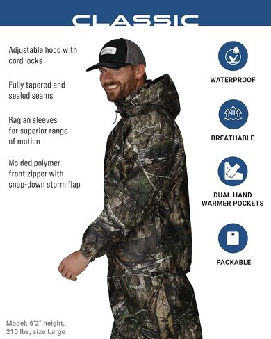 FROGG TOGGS Men's Standard Classic Pro Action Waterproof Breathable Rain Jacket, Black, 3X-Large in Kuwait