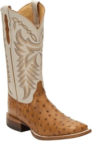 Justin Men's Pascoe 13" Full Quill Ostrich Western Boots in Kuwait