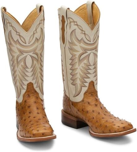 Justin Men's Pascoe 13" Full Quill Ostrich Western Boots in Kuwait