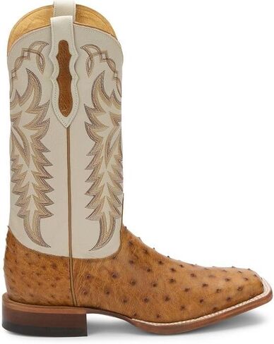 Justin Men's Pascoe 13" Full Quill Ostrich Western Boots in Kuwait
