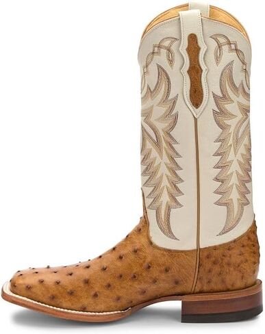 Justin Men's Pascoe 13" Full Quill Ostrich Western Boots in Kuwait