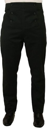 Historical Emporium Men's High Waist Cotton Regency Fall Front Trousers in Saudi Arabia