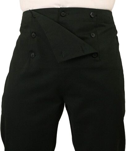 Historical Emporium Men's High Waist Cotton Regency Fall Front Trousers in Saudi Arabia