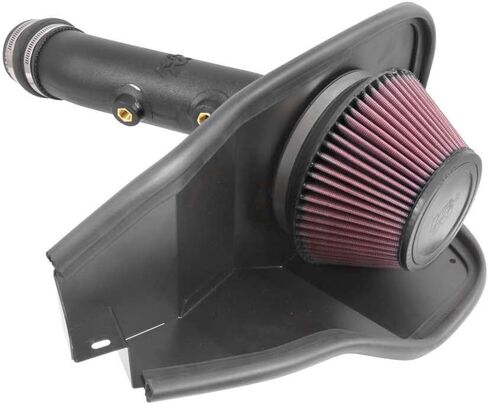 K&N Cold Air Countake System: مرشح الهواء عالي التدفق ، زيادة الأداء والتسارع: متوافق مع 2014-2020 Ford: Fusion ، 63-2588 in Saudi Arabia